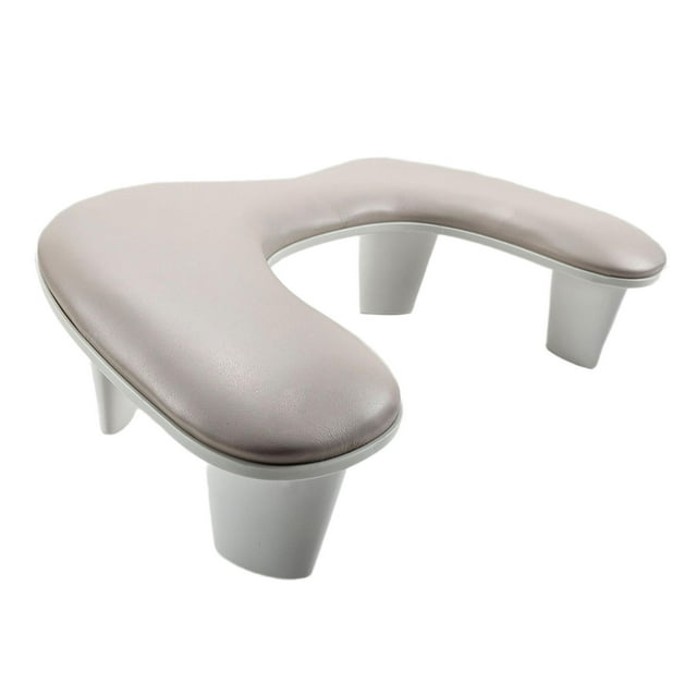 Reposabrazos en forma de U, reposamanos para uñas, soporte para reposabrazos para uñas, cojín para reposamanos de manicura para salones de tecnología marrón