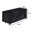 thumbnail image 2 of 210D Waterproof Garden Storage Box Cover for Outdoor Furniture Rectangle Black M:130*60*71Cm Smile Home, 2 of 8
