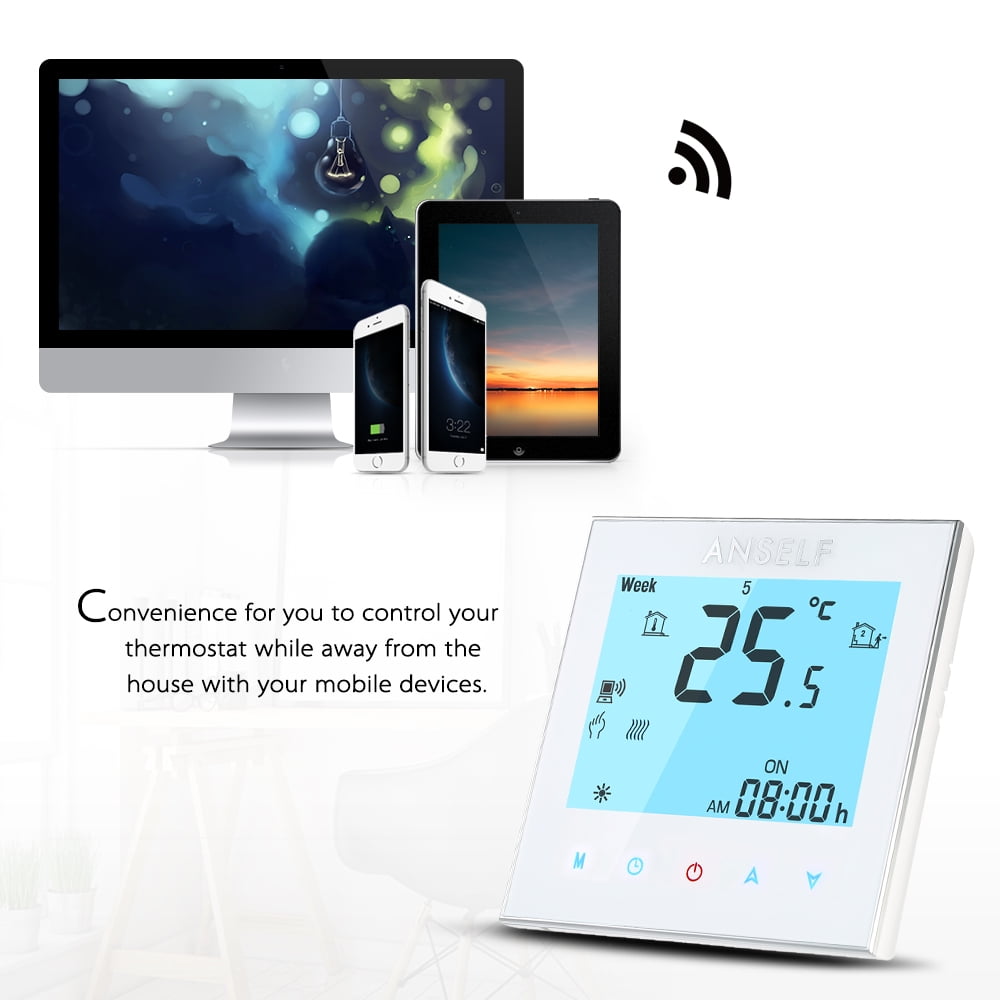 Wifi Smart Termostato Anself Wifi Termostato Wifi Carrefour