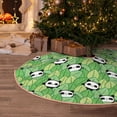 thumbnail image 5 of Sikiie Cartoon Panda And Leaf 1 Nativity Christmas Tree Skirt, Jesus Christian Winter Holiday Tree Mat Decoration(30-48IN), 5 of 6