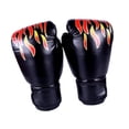 thumbnail image 3 of Guantes de boxeo Equipo de boxeo accesorios suaves y transpirables Punrones ventilados Adultos negros, 3 of 8