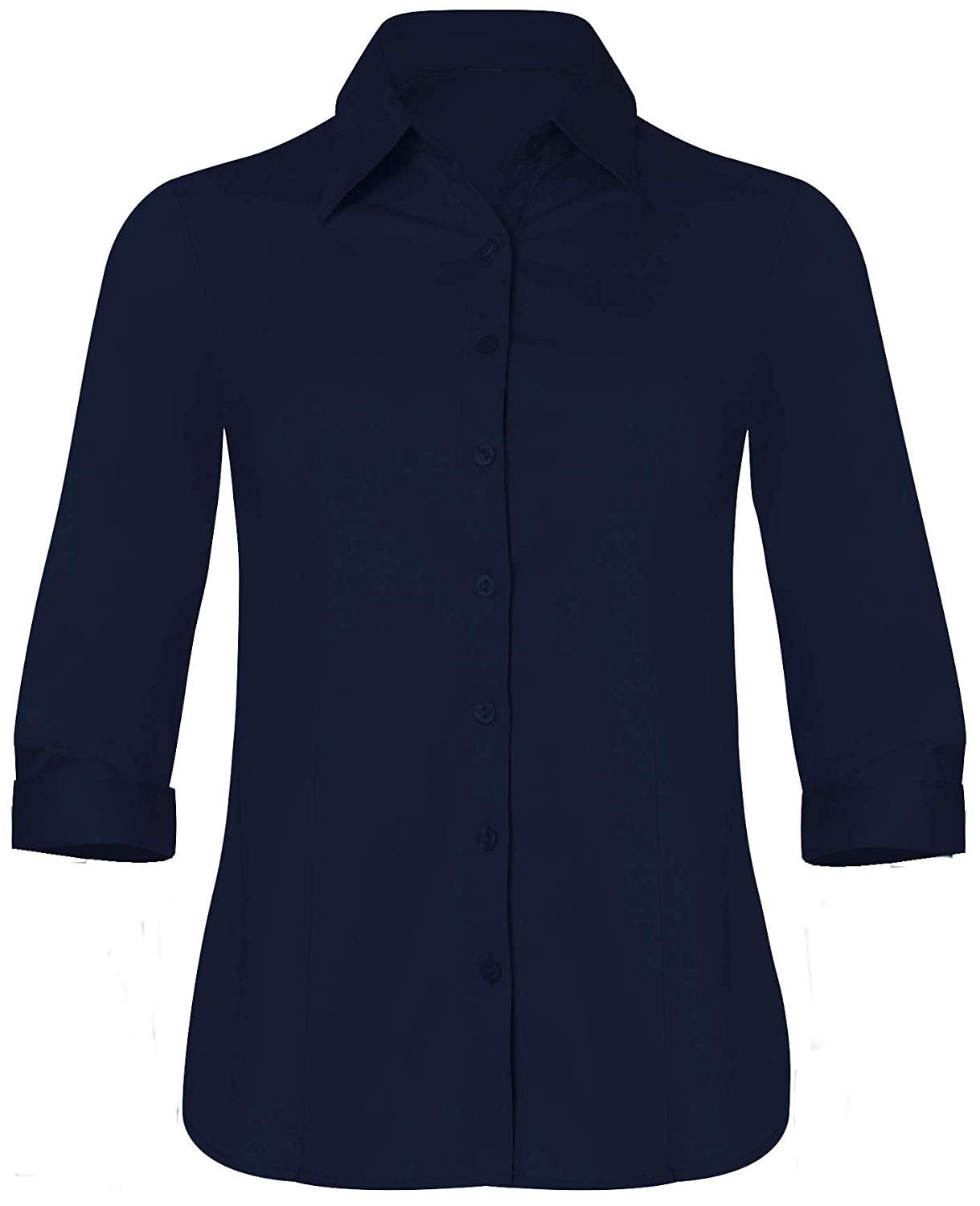 Navy collared shirt womens Clearance