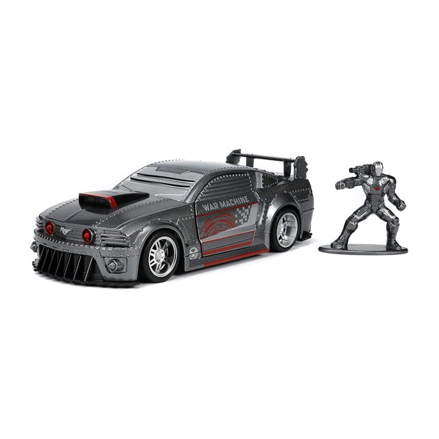 Auto de Juguete Die-cast Jada Ford Mustang GT 2006 con diseño War Machine de Marvel