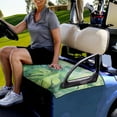thumbnail image 3 of Renewold Golf Cart Seat Cover Soft Golf Cart Seat Towel Blanket Fits for EZGO Yamaha Club Cars and More 2-Seat Golf Cart, Monstera Leaf, 3 of 5