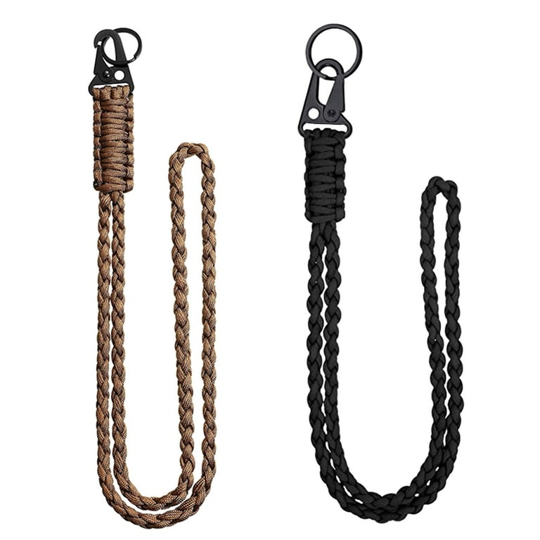WINDLAND 2 Pcs Tactically Paracord Keychain Long Wrist
