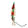 thumbnail image 6 of Kurt Adler 10-Light LED Capiz Poinsettia Tree Topper, Red & Green, 9.5", 6 of 7