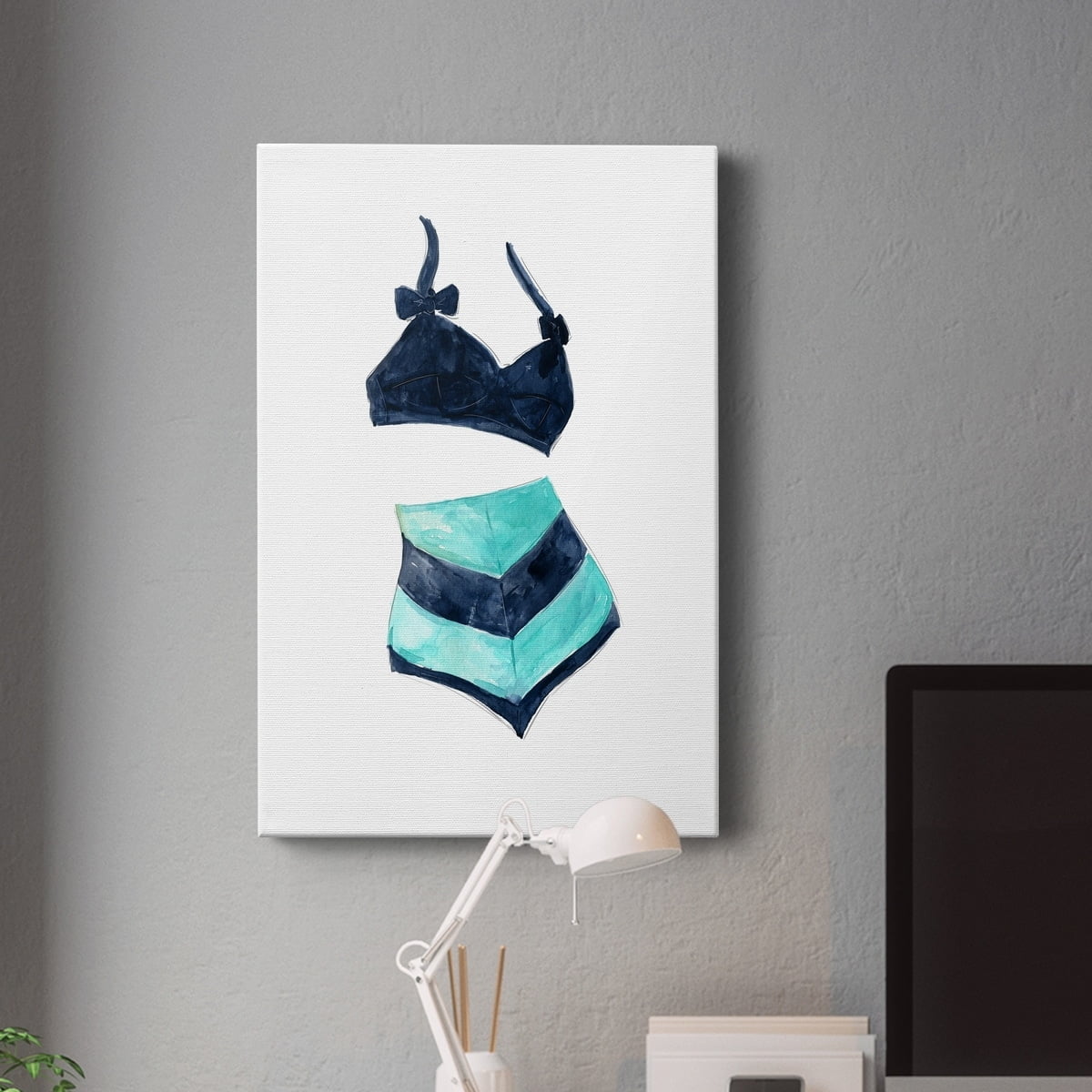 Vintage Swimwear III Premium Gallery Wrapped Canvas - Ready to Hang - 24 x 36