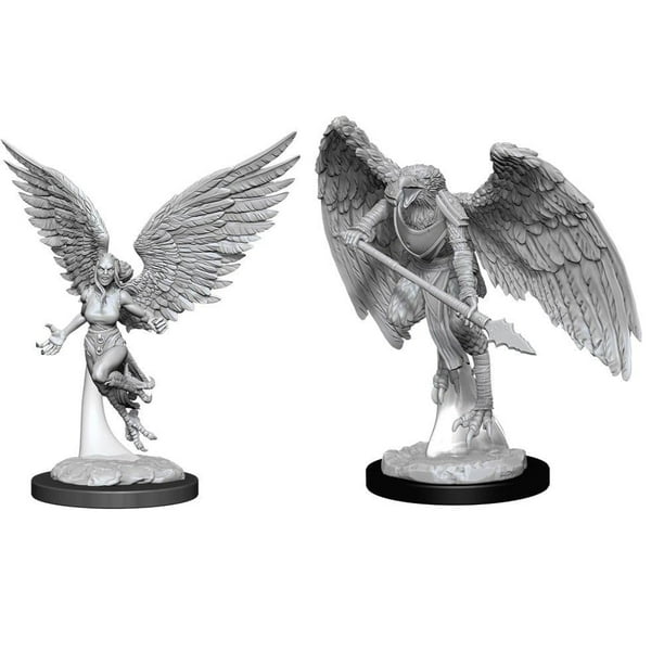 Maravillosas miniaturas de D&D Nolzur: Harpy & Aarakocra