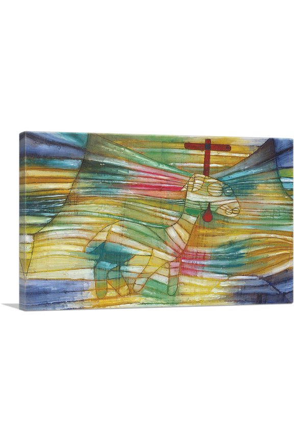 The Lamb 1920 Canvas Art Print by Paul Klee - Size: 40" x 26" (0.75" Deep)