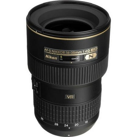 Nikon - AF-S NIKKOR 16-35mm f/4G ED VR Ultra-Wide Zoom Lens - Black