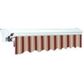 thumbnail image 3 of Advaning Luxury Series 12x10 ft. Manual Retractable Sunshade Awning - Brick Red, 3 of 5