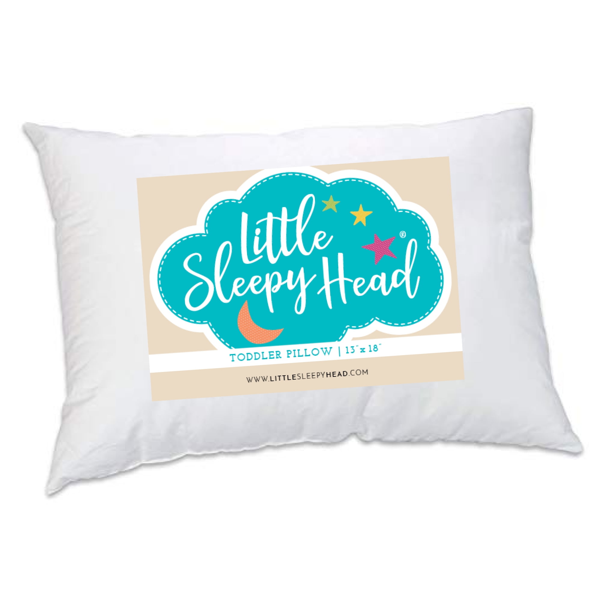White Little Sleepy Head Toddler Pillow 13 X 18 NA