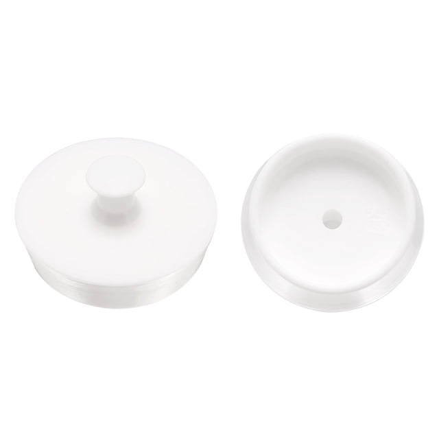 2Pcs Tapón de desagüe, tapón de bañera de silicona de 1-7/8" a 1-31/32" con mango para lavandería, fregadero, cubierta de lavabo