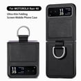 thumbnail image 2 of SaniMore for Motorola Razr 40 Case, Motorola Razr 40 2023 Cover Slim Anti-Slip Stripe Holder Magnetic Folding MagSafe Ring Kickstand Shockproof PU Leather Protection Phone Case, Green, 2 of 12