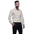 thumbnail image 2 of BESTMAN PrintedShirtsFor Hommes Manches Longues Bouton Chemise Habillée en Coton, 2 of 5
