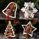 thumbnail image 4 of Año nuevo 2023 Adorno de Navidad 3D Colgantes para colgar de madera Estrella Árbol de Navidad Campana Decoraciones navideñas, 4 of 4