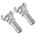 thumbnail image 1 of Unique Bargains 1' Hose End Barbed Claw Quick Connector Air Hose Coupling Fitting Silver, 2Pcs, 1 of 5