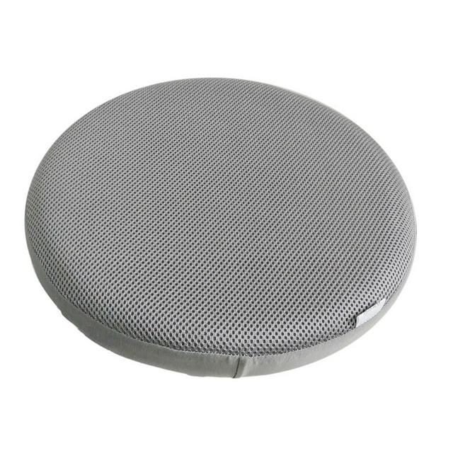 Funda de cojín elástica para taburete de bar redondo, 4 tamaños a elegir Gris 33cm