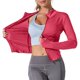 thumbnail image 4 of TaTaai Zipper Front Yoga Top, Women's Long Sleeve Round Neck Sun Protective Shirt, UPF Athletic Wear for Outdoor Exercise and Fitness Gift, 4 of 5