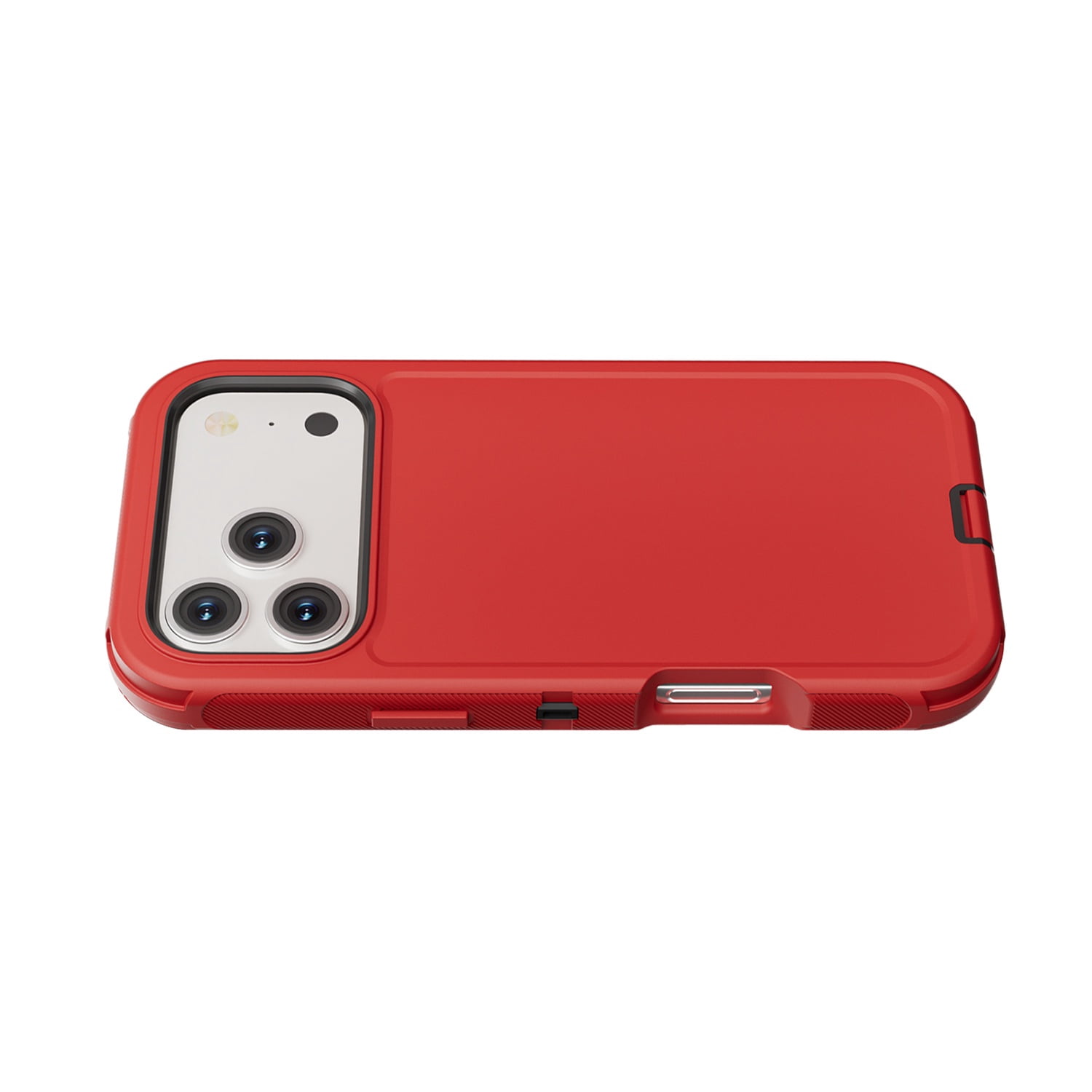 Duual Pro Heavy Shield Case for iPhone 17 Pro - Red & Black
