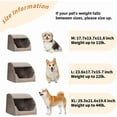 thumbnail image 4 of Large Dog House Indoor, Soft Plush Dog Cave Bed Covered Dogs Bed with Fluffy Washable Cushion, Portable Dog/Cat Pet Tent House for Small Medium Dogs (Grey, Large), 4 of 7