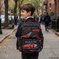 thumbnail image 5 of Psesaysky Adjustable Shoulder Straps Kids School Bag for Back to School Middle School, 600D Polyester Waterproof Teen Boys Backpack, Racing Car Print, 5 of 8