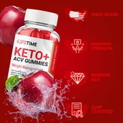 LifeTime Keto ACV Gummies, Apple Cider Vinegar, Max Strength, 2 Month Supply Dietary Supplement, Made in USA