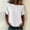 White, variant on CYMMPU Women's Linen Blend Crew Neck Short Sleeve T-Shirt, Ultra Loose Fit Design, Soft Breathable Casual Top for Daily Summer Wear Navy XL