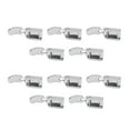 thumbnail image 4 of 10 Uds prensatelas para cremalleras de acero inoxidable Clip estrecho ligero práctico Simple conveniente prensatelas para máquina de coser, 4 of 14