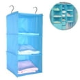 thumbnail image 1 of 3-Shelf Separable Hanging Storage for Clothes, Socks, Bags, Shoes, Space Saver for Closets, Rooms & RVs, 1 of 6