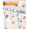 thumbnail image 5 of Fall Shower Curtain Rugby Pumpkin Autumn Harvest Bathroom Curtains with Hooks, Waterproof Fabric Maple Leaves Thanksgiving Bath Shower Curtains Set for Bathroom Bathtubs Decor 72x84 Inch, 5 of 7