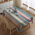 thumbnail image 2 of Boho Bohemia Geometric Line Art Rectangle Tablecloth 60"x84",Waterproof Polyester Rectangle Table Cloth, Wipeable Spillproof Polyester Tablecloth for Dining, Camping, Indoor and Outdoor, 2 of 5