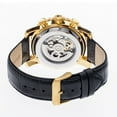 thumbnail image 2 of Mens Alpin Watch,45mm,Black Dial,Gold Bezel,Dark Brown Leather Strap REIRN, 2 of 3