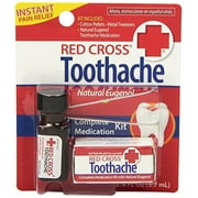 5 Pack - Red Cross Toothache Complete Medication Kit 0.12oz Each