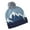Blue, variant on Womens Mountain Beanie Cozy Warm Winter Pom Sleek Stretch Breathable Hat - Blue - 2860675