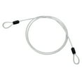 thumbnail image 1 of Uxcell Cable de acero inoxidable recubierto de vinilo con lazo, cadena de seguridad de alambre flexible para iluminación exterior 3/16" 4ft Transparente, 1 of 7