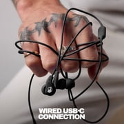 Skullcandy Set XT USB-C Sport Inner Ear Wired Earbuds, Black