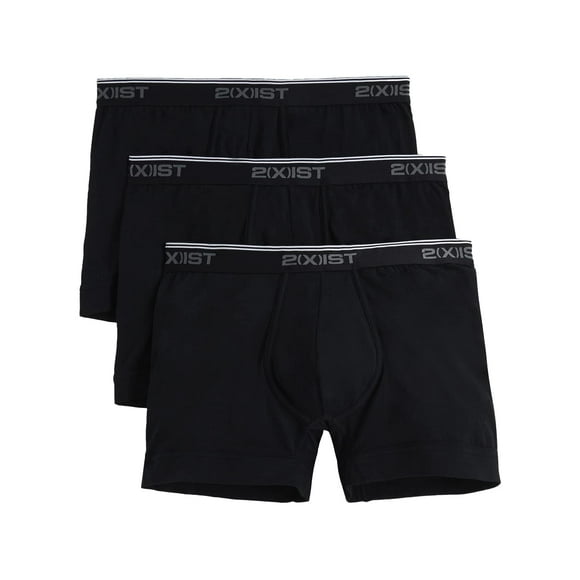 2(X)IST Mens Cotton Stretch Boxer Brief 3-Pack, Small