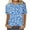 1, variant on Women Tops Women Summer Dressy Shirts Floral Printed Tunic Tops Graphic Casual Shirt Printed Tshirt Shirts
