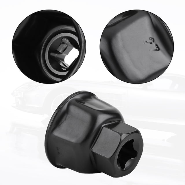 Peahefy 27mm 3/8 Car Oil Filter Wrench Cap Socket Drive Remover Tool for Mercedes-Benz, Oil Filter Remover Tool, Oil Filter Socket