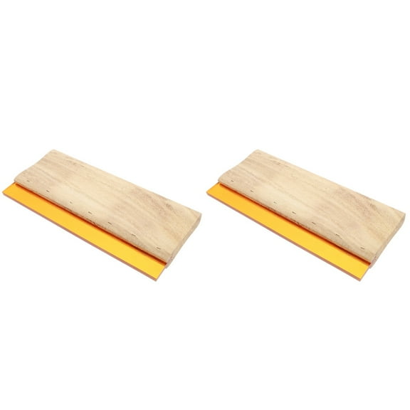 2pcs Screen Printing Scraper Wood Ink Scraper Wear Resistant Screen Ink Scraper