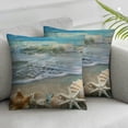 thumbnail image 3 of Creowell Beach Body Pillow Cover Summer Starfish Seashell on Beach Nautical Pillow Case with Zipper Decorative Bedding Pillowcase Coastal Pillow Covers Soft Cushion Pillow Case for Bedroom,2pcs, 3 of 7