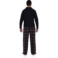 thumbnail image 3 of Ensemble de Pyjama pour Homme à Manches Longues avec Haut et Pantalon à Carreaux en Molleton, 3 of 4