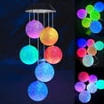 thumbnail image 3 of Lámpara Solar Ndcxsfigh Wind Chime Bola Luz LED impermeable Patio Jardín, 3 of 8