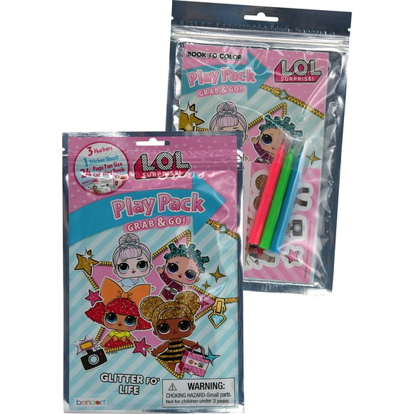PlayPack L.O.L. ¡Sorpresa! Bendon Publishing con 4 rotuladores
