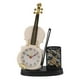 thumbnail image 2 of Reloj Despertador De Violín, Función De Sacapuntas De Lápiz De Moda Retro, 2 of 7