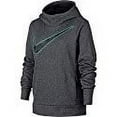 thumbnail image 3 of Nike Therma Girls Gray & Aqua Blue Hoodie Sweatshirt Jacket Dri-fit Medium, 3 of 4