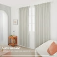 thumbnail image 6 of Deconovo Cream 52 x 72 inch Blackout Curtains Wave Line Foil Printed Drapes for Bedoom, 2 Panels, 6 of 8