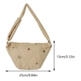 thumbnail image 3 of Bolso Tipo Cartera Informal para Mujer  Bolso Bandolera Acolchado Con Correa Ajustable para Uso Diario (caqui), 3 of 9