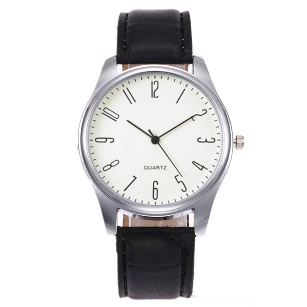 SENJIAQ Quartz Watches for Men,Mens Business Fashion Leather Quartz Wrist Watch Birthdays, Graduations, Christmas Eve, Halloween,Anniversaries Gifts